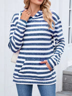 Striped Dropped Shoulder Hoodie (13)