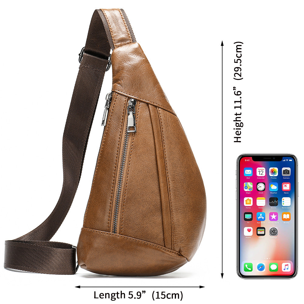 Shoulder Bag Leather Chest Messenger photo 1