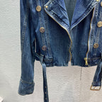 Button Denim Loose Top photo 6