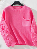 Round Neck Drop Shoulder Sweater (5)