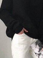 V-neck Dropped Shoulder Sweater (8)