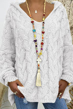 Cable-knit Hooded Sweater (15)