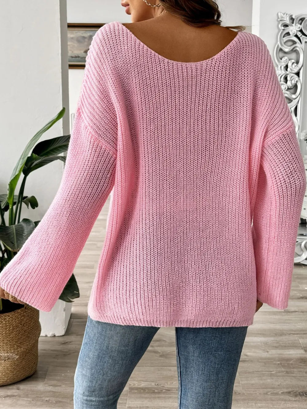 Round Neck Long Sleeve Sweater (2)