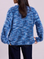 Chunky Knit V-neck Button-up Cardigan (13)