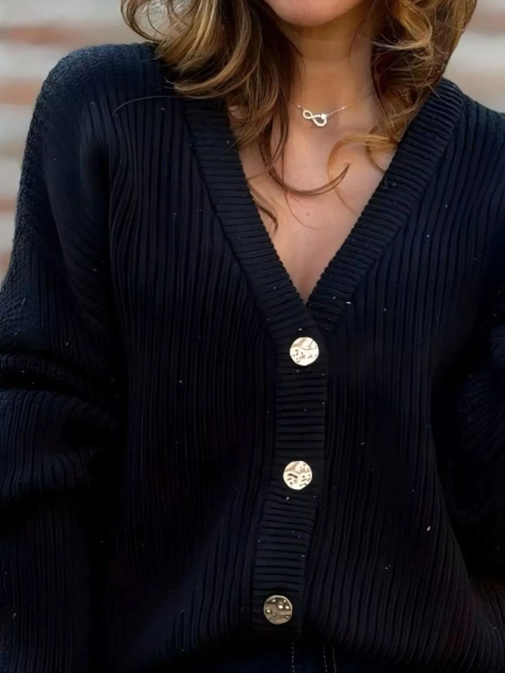 Full Size V-neck Button-up Cardigan Plus (8)