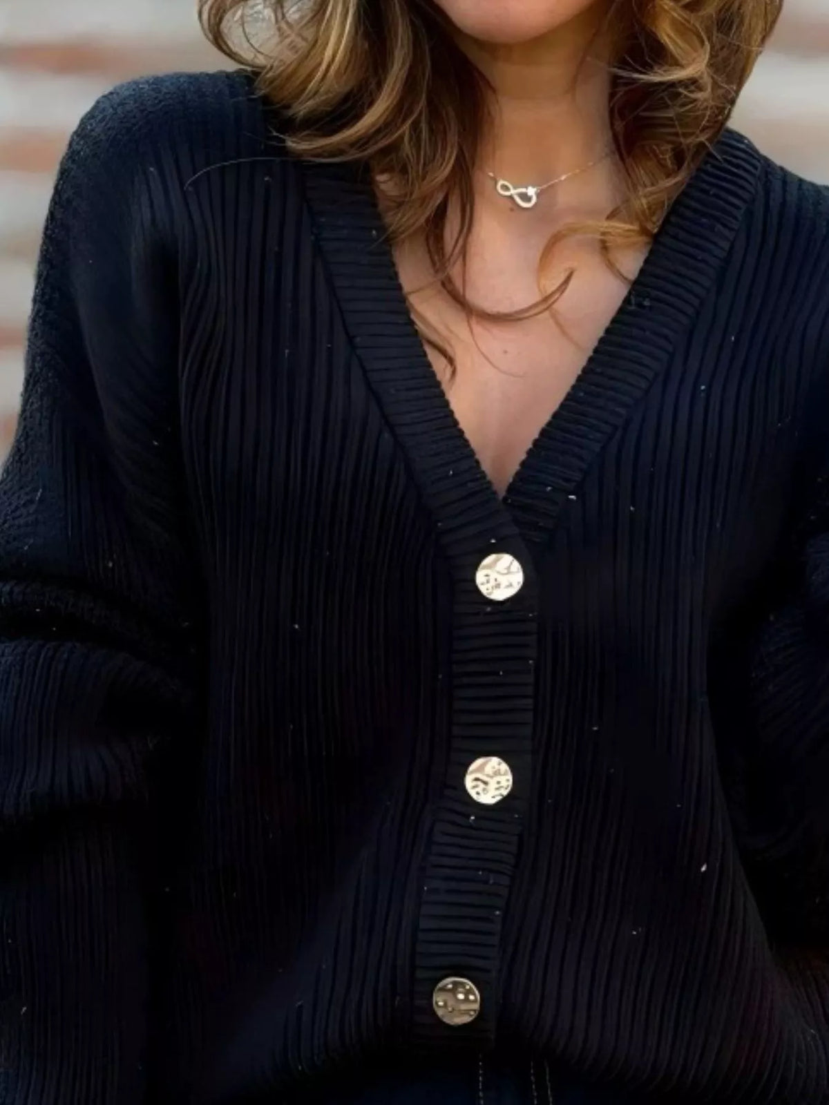 Full Size V-neck Button-up Cardigan Plus (8)
