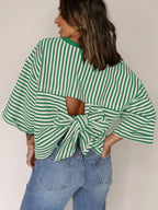 Striped Back Bow Tie T-shirt (23)