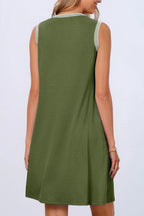 Round Neck Sleeveless Mini Tank Dress (3)