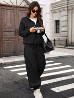 Zip-up Long Sleeve Top Pants Set (12)