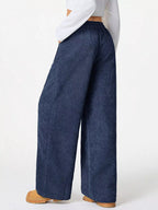 Relaxed Fit Corduroy Pants Drawstring (14)