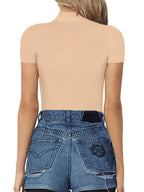 Mock Neck Short Sleeve Bodysuit (20)