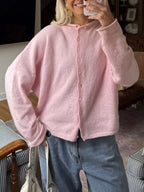 Button-down Dropped Shoulder Cardigan (6)