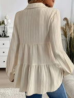 Striped Button-down Tiered Shirt (6)
