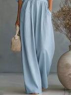 Full Size Half Sleeve Wide-leg Jumpsuit Plus (3)