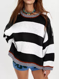 Block Round Neck Sweater (2)