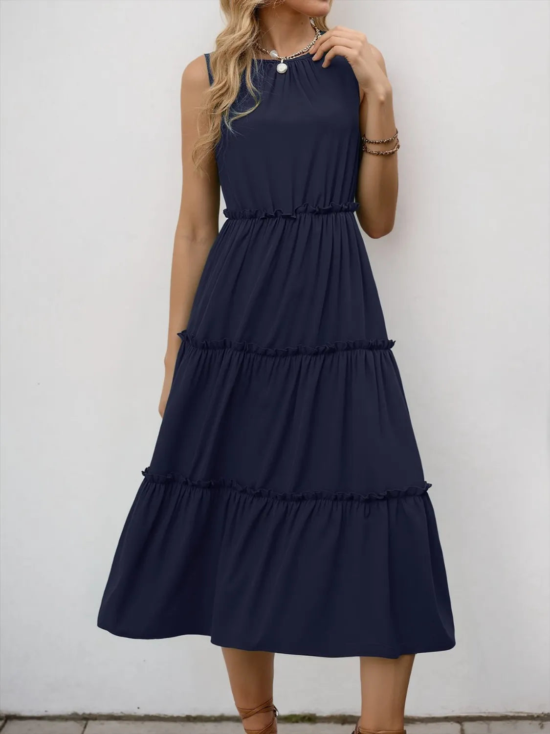 Frill Tiered Midi Dress (23)