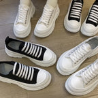 Lace Up Round Toe Platform Sneakers (2)