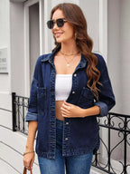 Vintage Wash Button-down Denim Jacket (19)