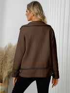 Pocketed Button Down Collared Neck Jacket (18)