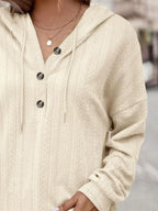 Drawstring Dropped Shoulder Long Sleeve Hoodie (9)