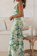 Floral Print Halter Neck Maxi Dress (16)