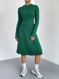 Rib-knit Sweater Skirt Set (14)