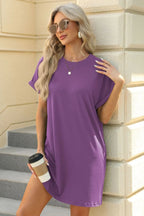 Short Sleeve Mini Dress Pockets (25)