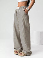 Striped High-waisted Wide Leg Pants (15)