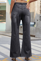 Distressed Buttoned Loose Fit Jeans (2)