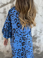 Full Size Printed V-neck Dress Pockets Plus (25)