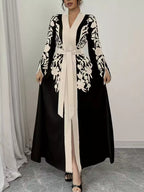 Printed Tie Waist Maxi Dress (7)