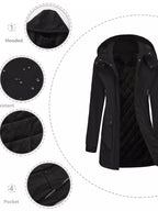 Full Size Zip Up Hooded Parka Outerwear Plus (17)