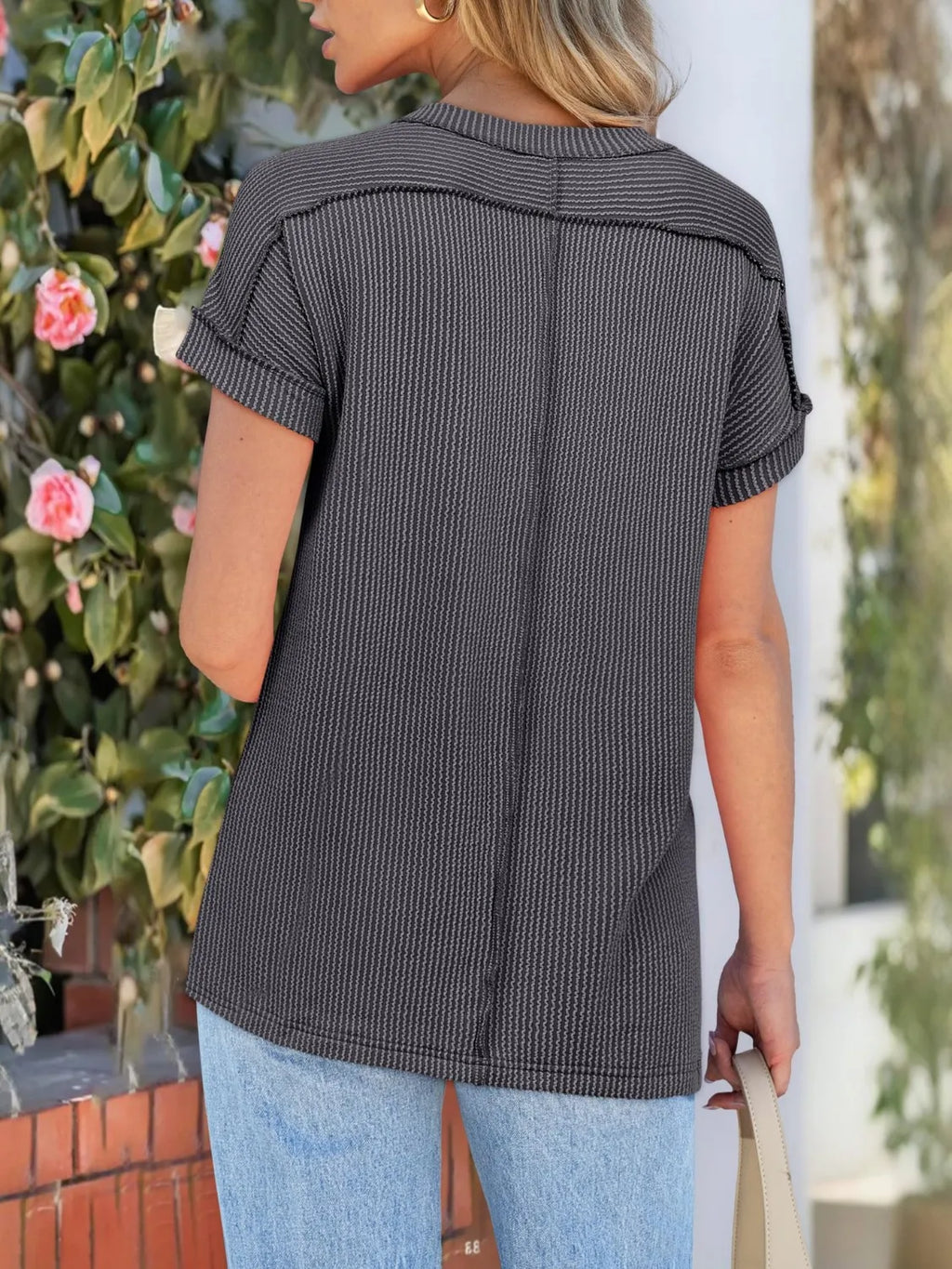 Round Neck Short Sleeve T-shirt (6)
