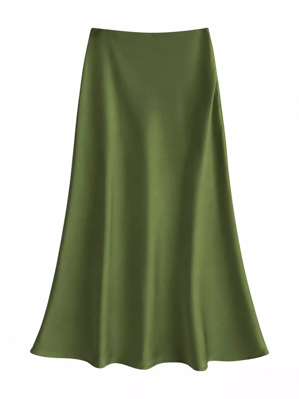 Full Size High-waisted Satin Midi Skirt Plus (23)