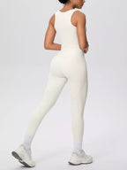 Scoop Neck Tank High-waisted Leggings Active Set (25)