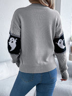 Ghost Round Neck Long Sleeve Sweater (8)