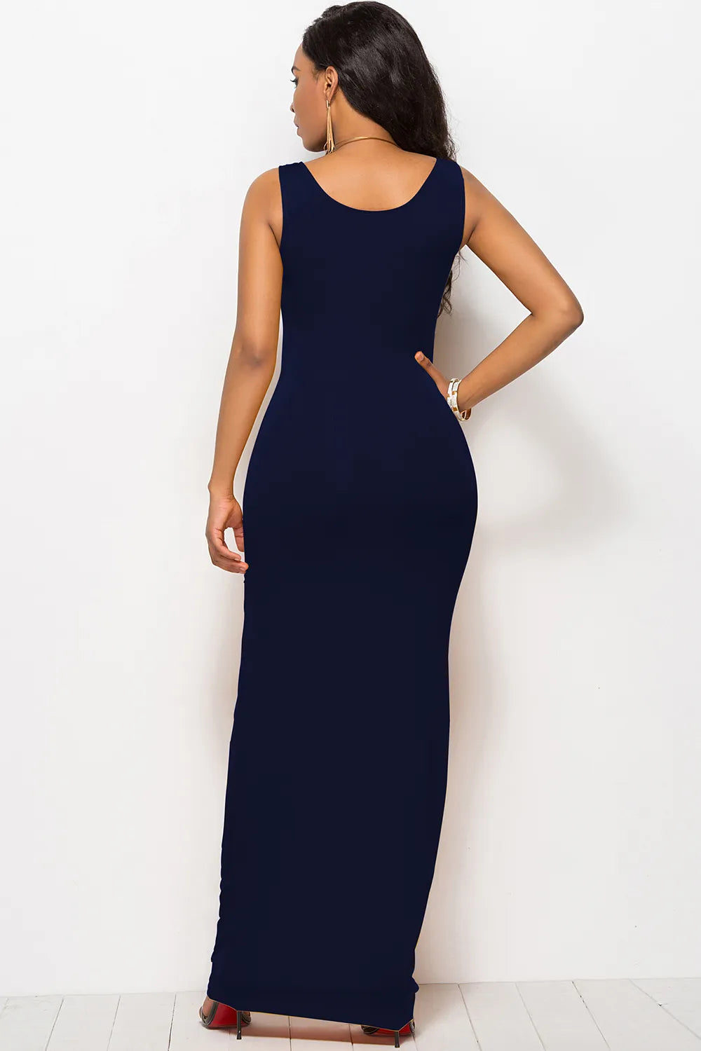 Scoop Neck Wide Strap Maxi Dress (20)