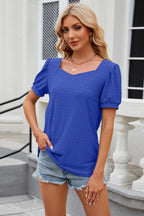 Eyelet Short Sleeve T-shirt (8)