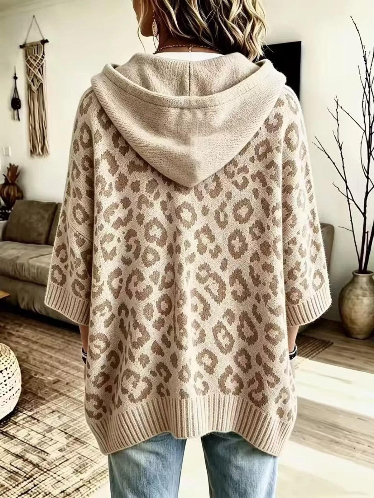 Drawstring Leopard Hooded Sweater (12)