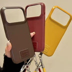 Leather Anti-fall Pure Bottom Pattern Phone Case photo 1