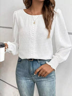Swiss Dot Long Sleeve Blouse (3)