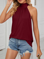 High Neck Tie Back Cami (21)