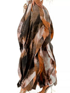 Printed Cargo Pants Drawstring Waist (7)