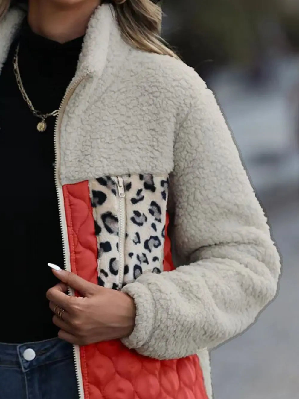 Leopard Block Zip-up Jacket (18)