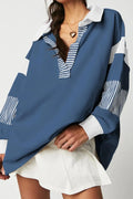 Collared Neck Long Sleeve Sweatshirt (4)