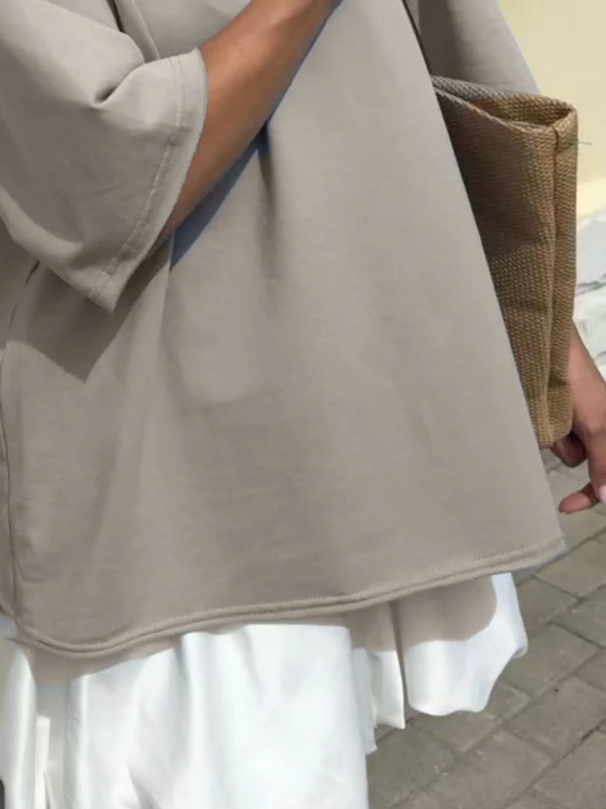 Round Neck Half Sleeve Oversized T-shirt (17)