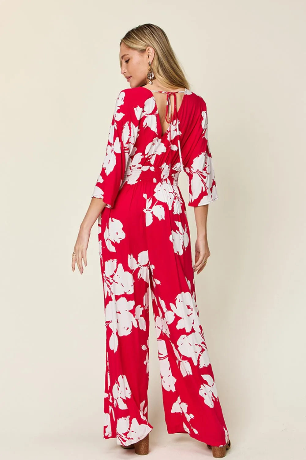 Full Size Printed Tie Back Wide Leg Jumpsuit (18)