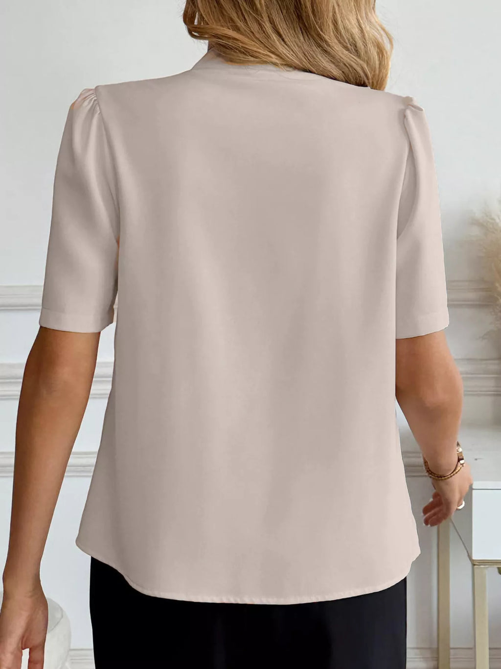V-neck Button-down Shirt (5)