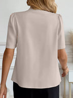 V-neck Button-down Shirt (5)