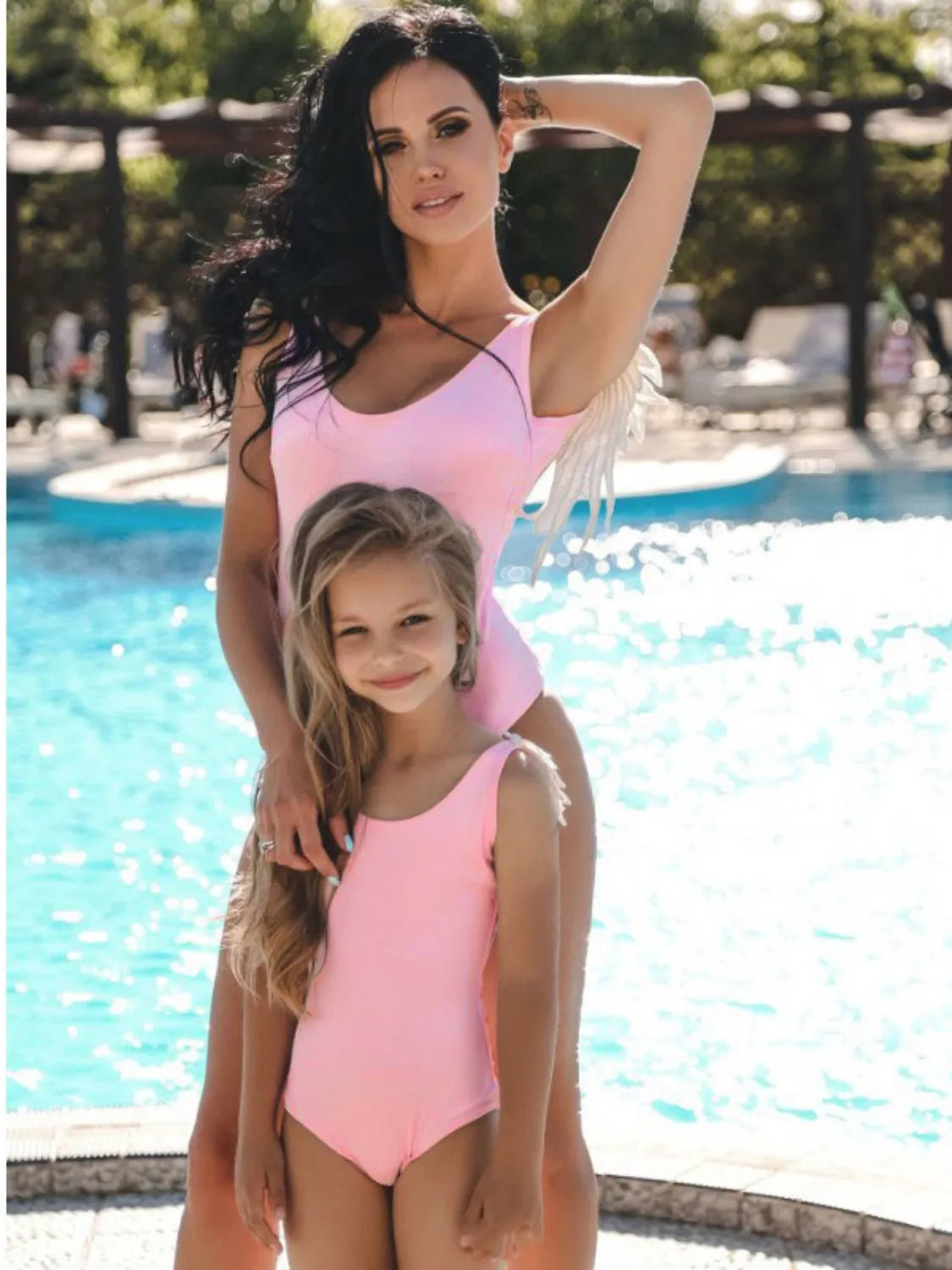 Backless Wide Strap Parent-child Swimwear (16)